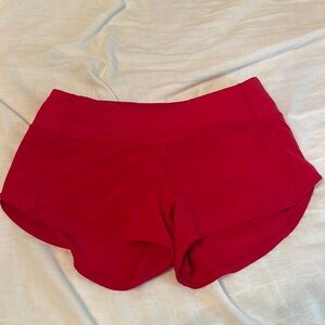 Red Lululemon Shorts